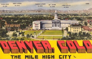 postcard from Denver, Colorado The Mile High City