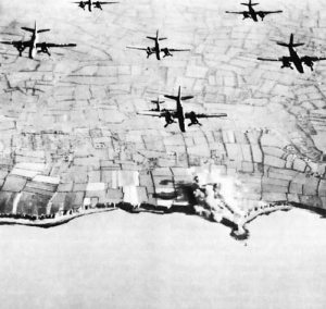 WWII bomber planes over The Netherlands
