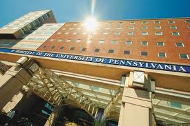 The front entrance of the Hospital of the University of Pennsylvania