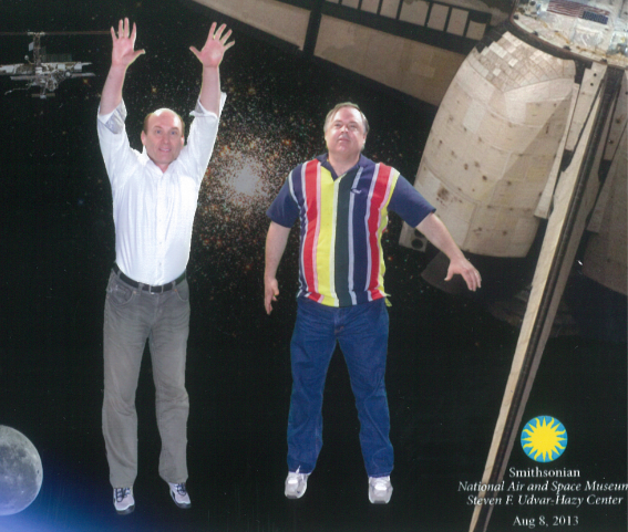 jon gettman and lory kohn floating in space
